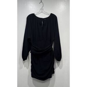 Free People The Only One Mini Dress Women’s Size XS Black Open Back Buttons Sexy